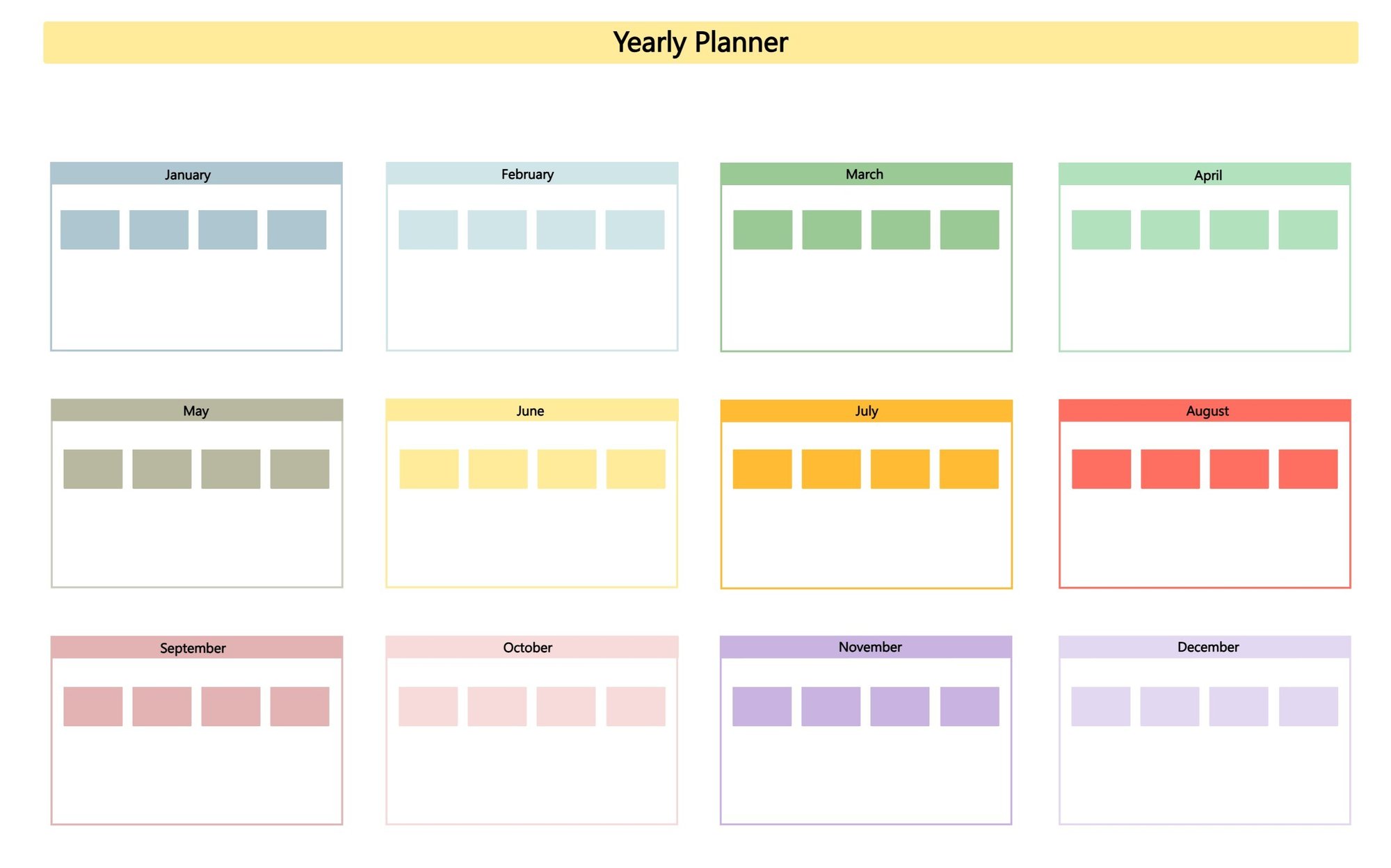 Yearly Planner Collaboard