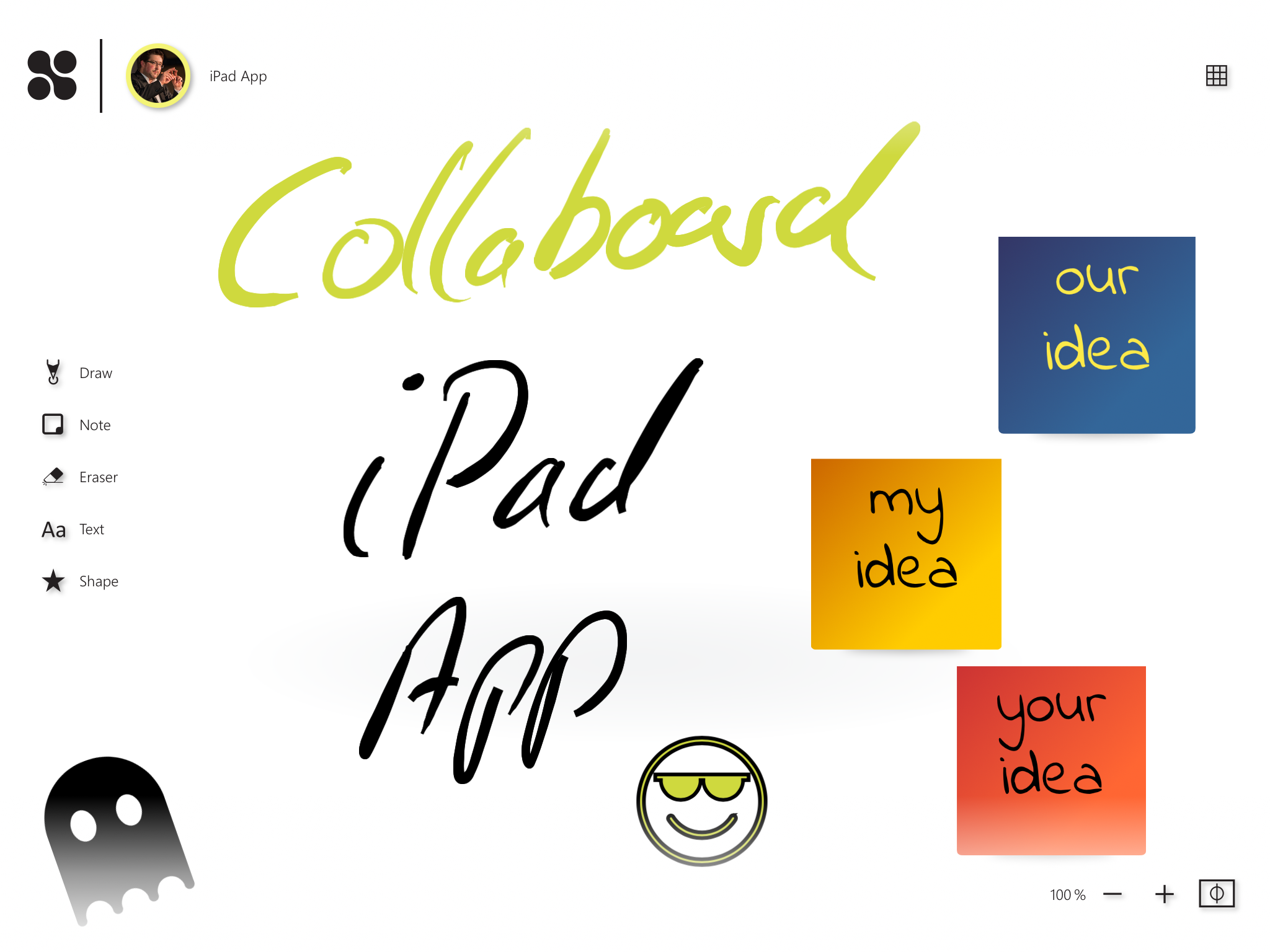 Online Whiteboard iPad App Collaboard