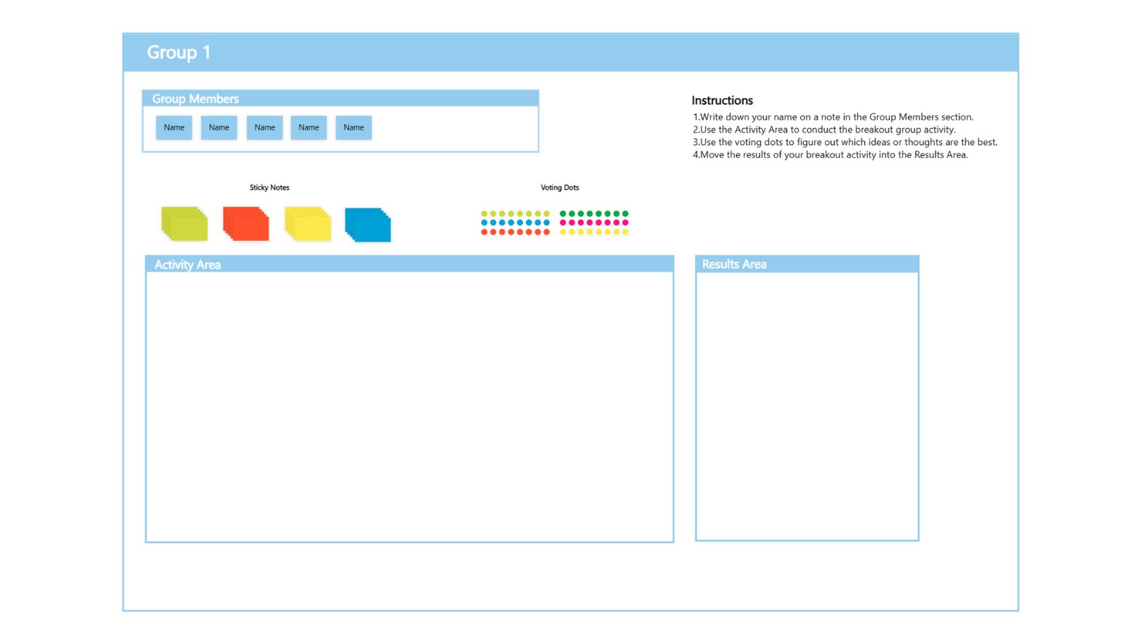 Break  Out Group Template