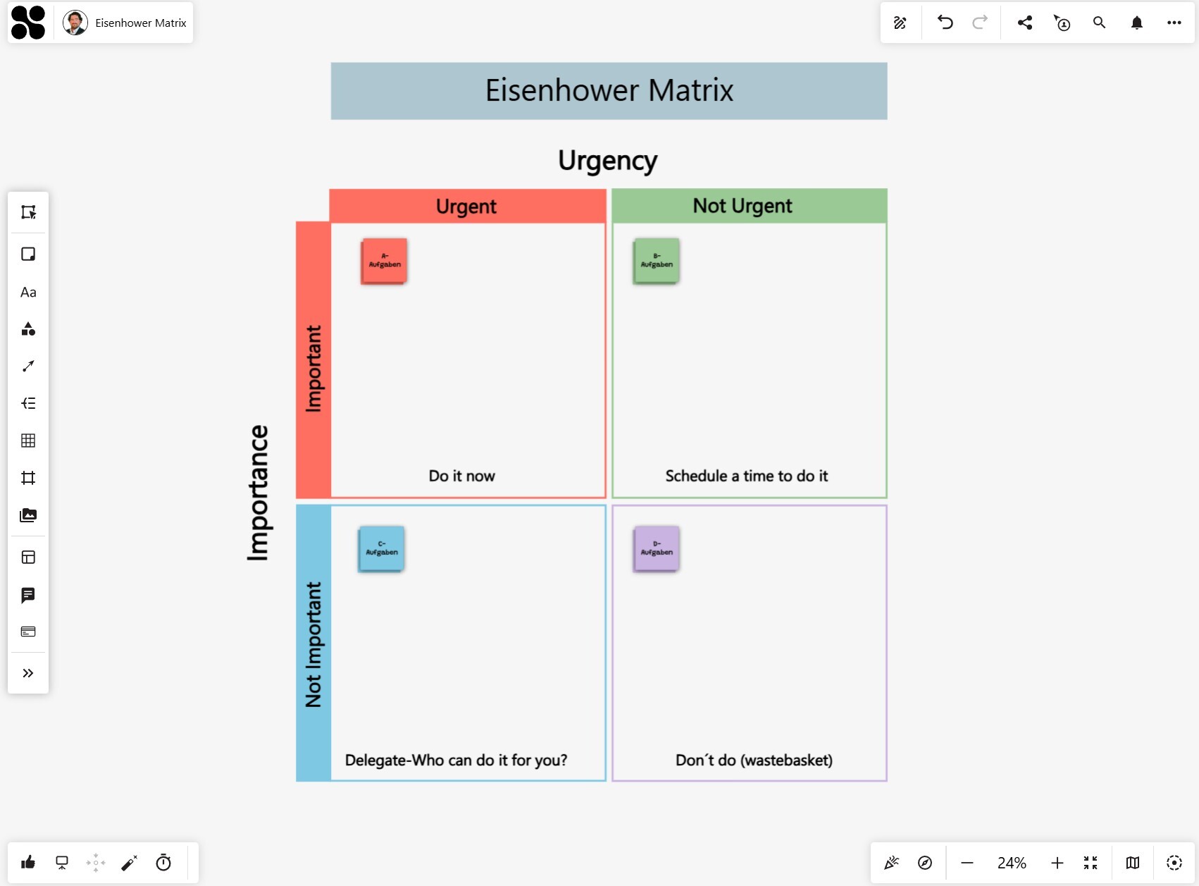 Eisenhower Matrix Collaboard Screenshot