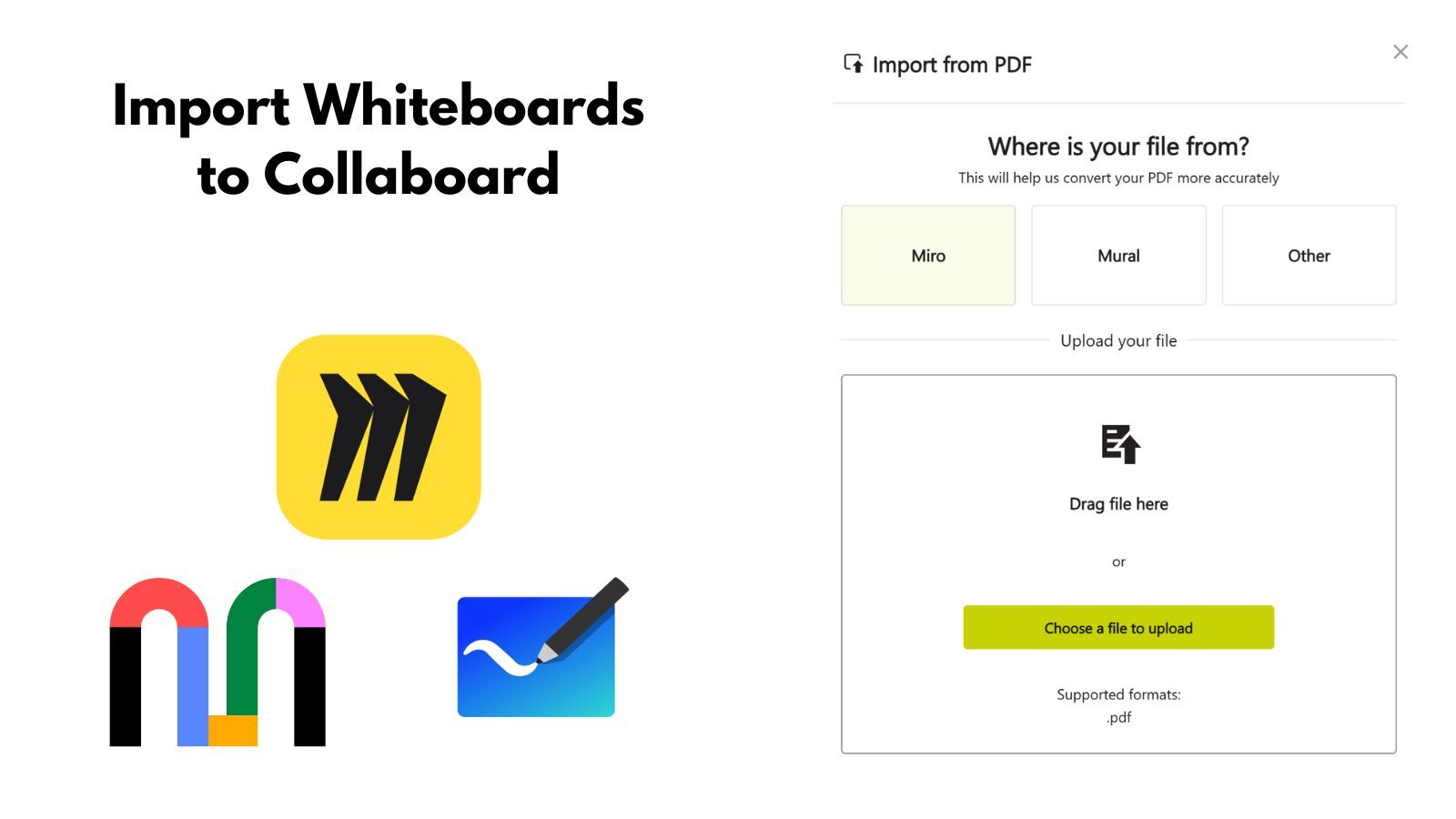 New Import Feature for Whiteboards New Import Feature for Whiteboards