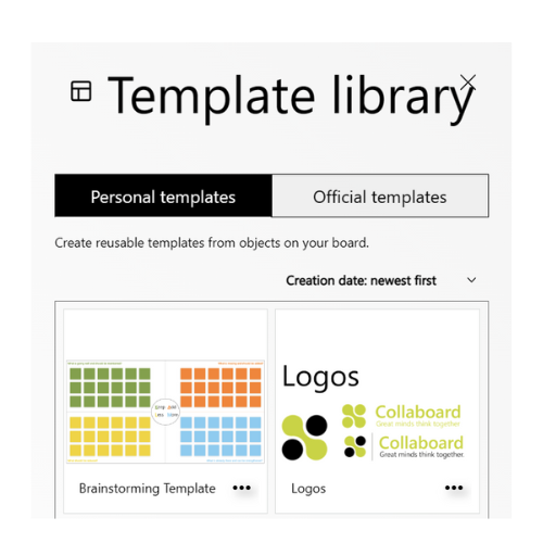 Personal Templates