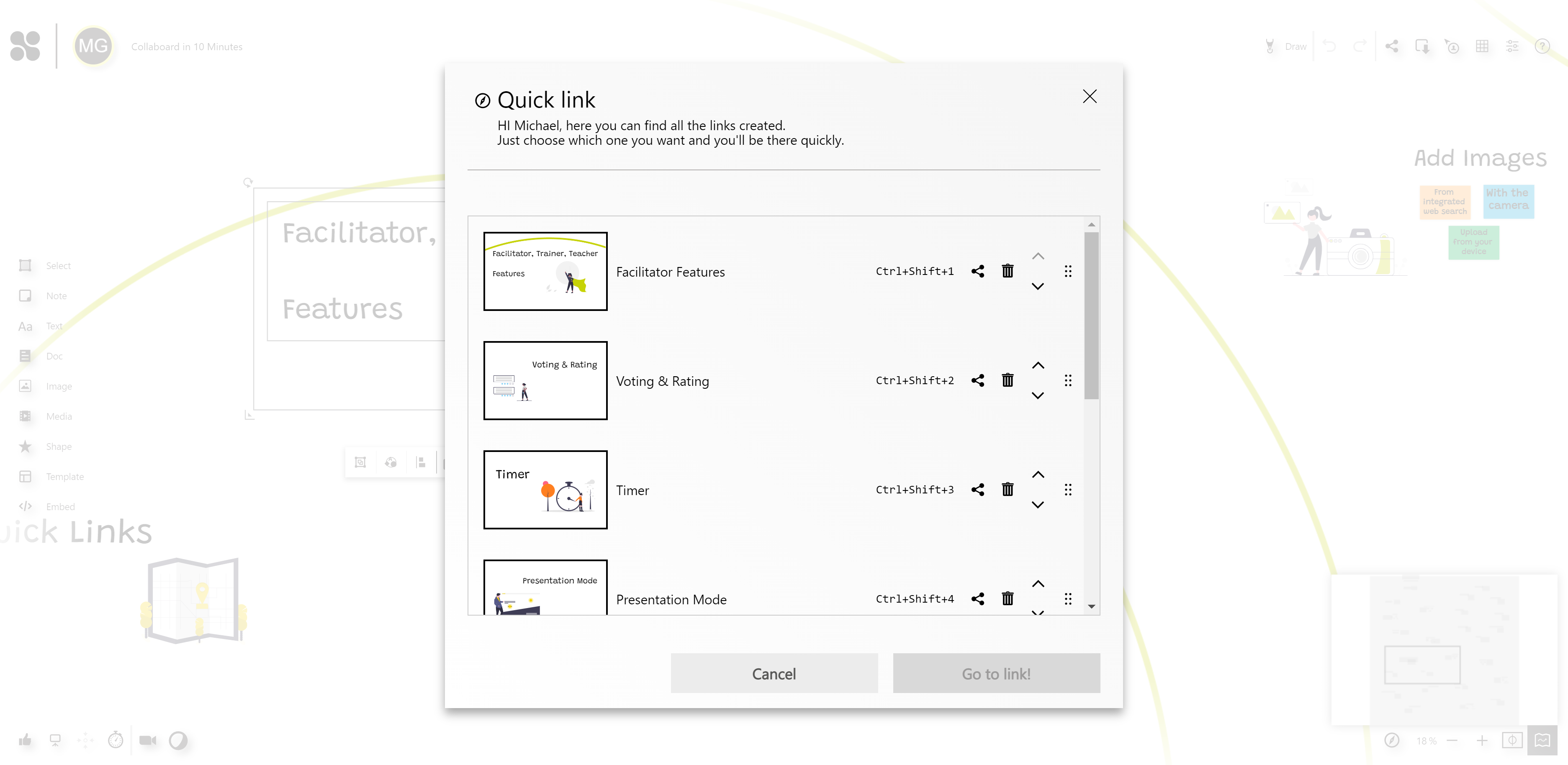 QuickLinks Collaboard