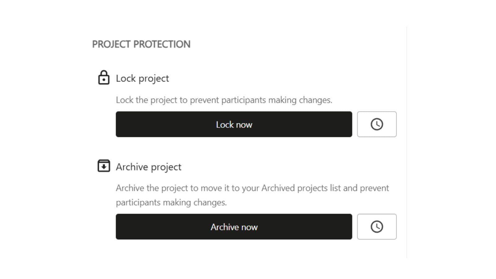 Whiteboard Protection Options